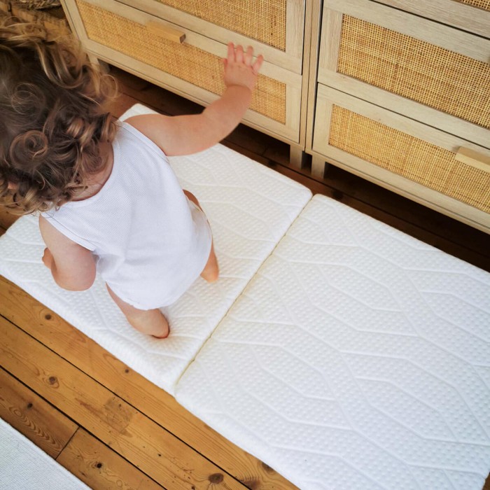 Matelas bébé pliant Candide 2 parties Zen déhoussable