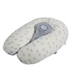 Coussin d'allaitement Multirelax Candide jersey cœurs/gris