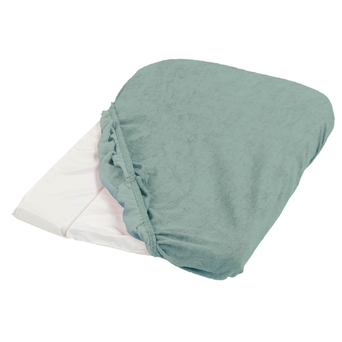 Lot de 2 housses de matelas à langer Tinéo vert sauge