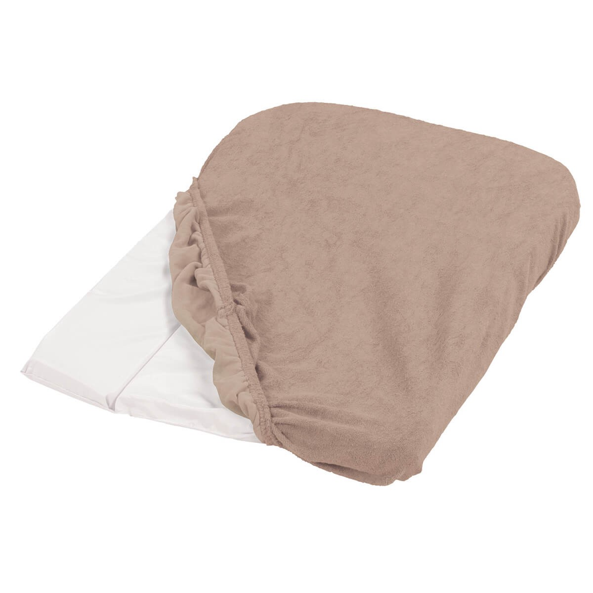 Lot de 2 housses de matelas à langer Tinéo noisette