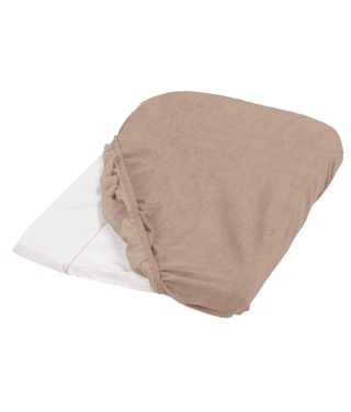 Lot de 2 housses de matelas à langer Tinéo noisette