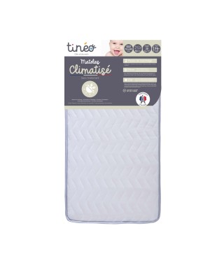 Matelas 70x140 cm pour lit bébé Climatisé - Face été/Face hiver