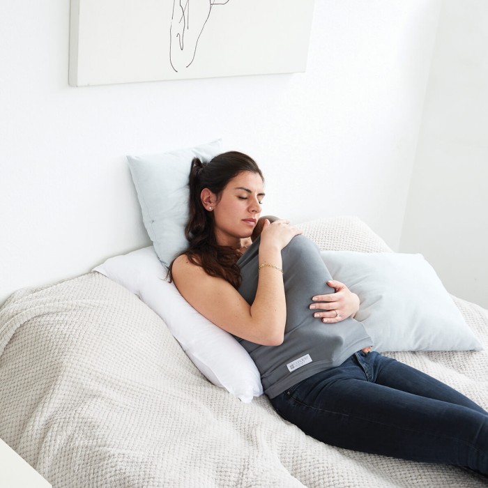 Bandeau peau à peau Candide tube gris L/XL