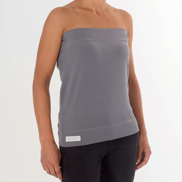 Bandeau peau à peau Candide tube gris L/XL