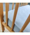 Drap housse Gris Jersey coton 60x120cm