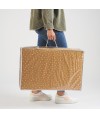 Matelas bébé pliant Candide 3 parties 60x120cm camel fleuri