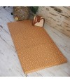 Matelas bébé pliant Candide 3 parties 60x120cm camel fleuri