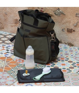 Green diaper bag
