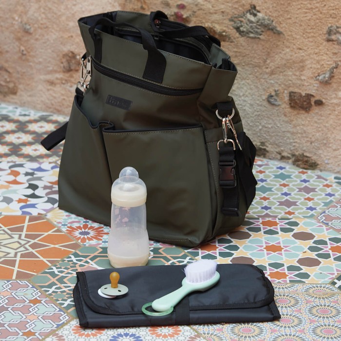 Sac à langer Tinéo waterproof kaki