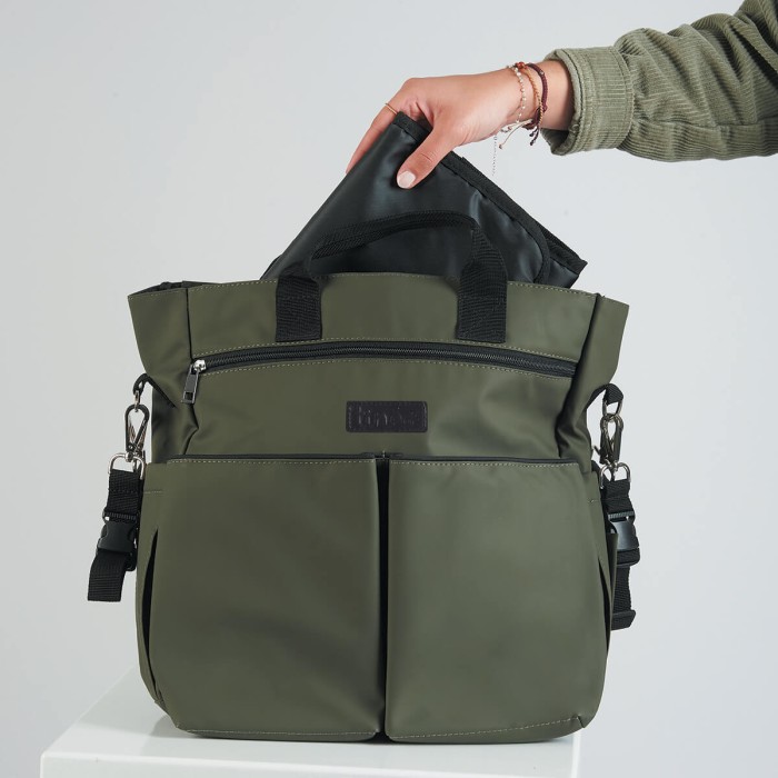 Sac à langer Tinéo waterproof kaki