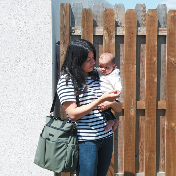 Sac à langer Tinéo waterproof kaki