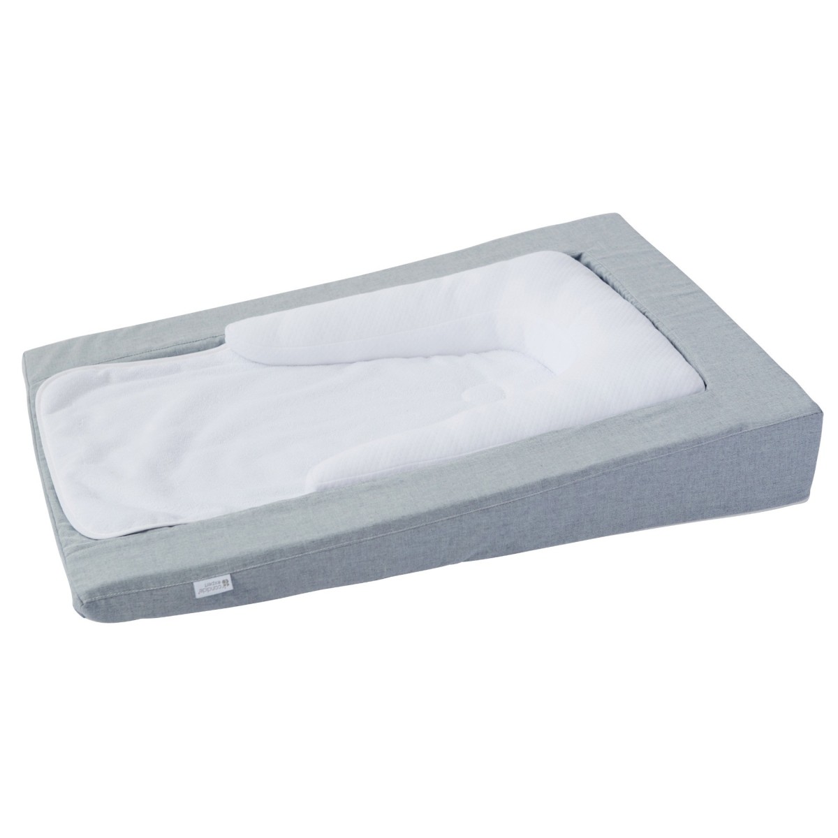 Matelas à langer Douillet 2en1 gris chiné