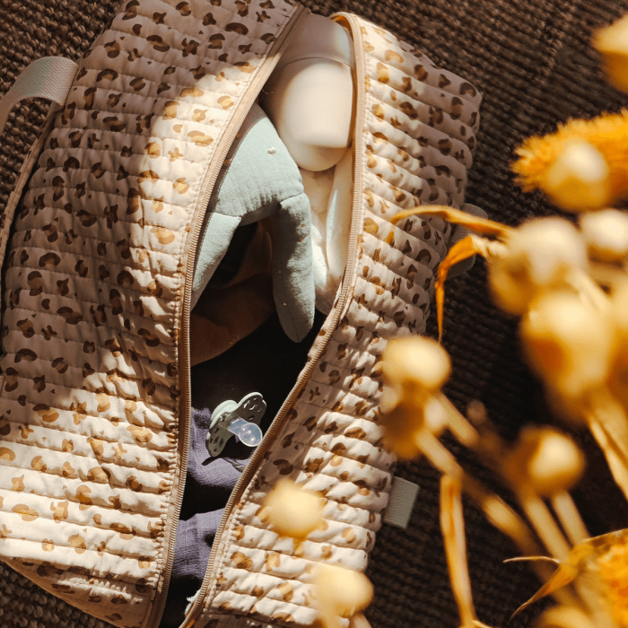 Leopard diaper bag - Candide