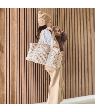 Leopard diaper bag
