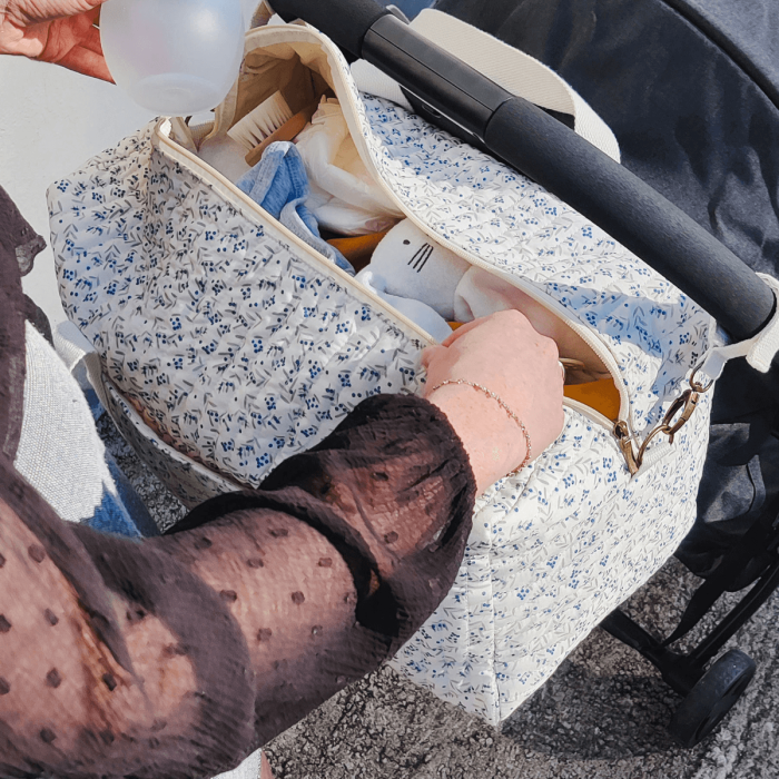 Blueberry diaper bag - Candide