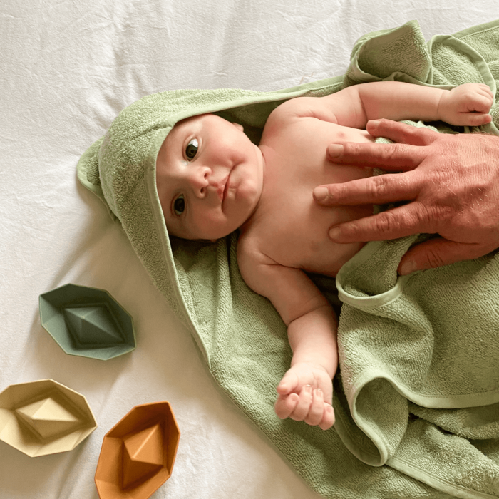 Cape de bain tablier Candide XXL Parent/Bébé en viscose