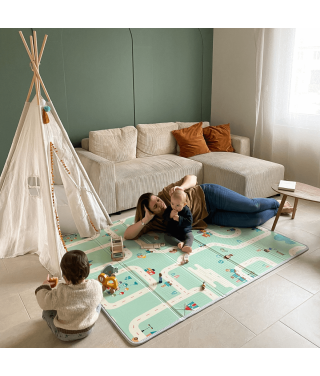 Large reversible car/animal playmat