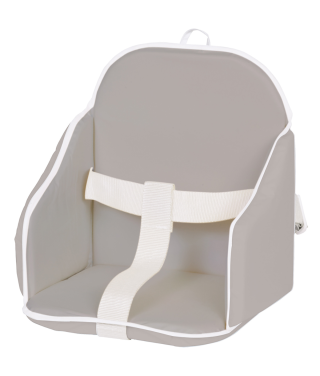 Coussin de chaise PVC avec sangles gris