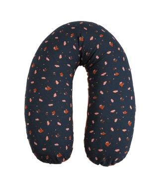 Coussin d'allaitement et de grossesse jersey fleurs