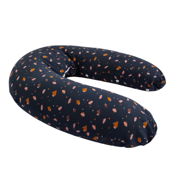 Coussin d'allaitement et de grossesse 3en1 Multirelax jersey fleurs