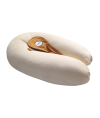 Coussin d'allaitement et de grossesse 3en1 Multirelax coton beige - Candide