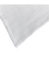 Voile d'allaitement gaze de coton blanc - Tinéo