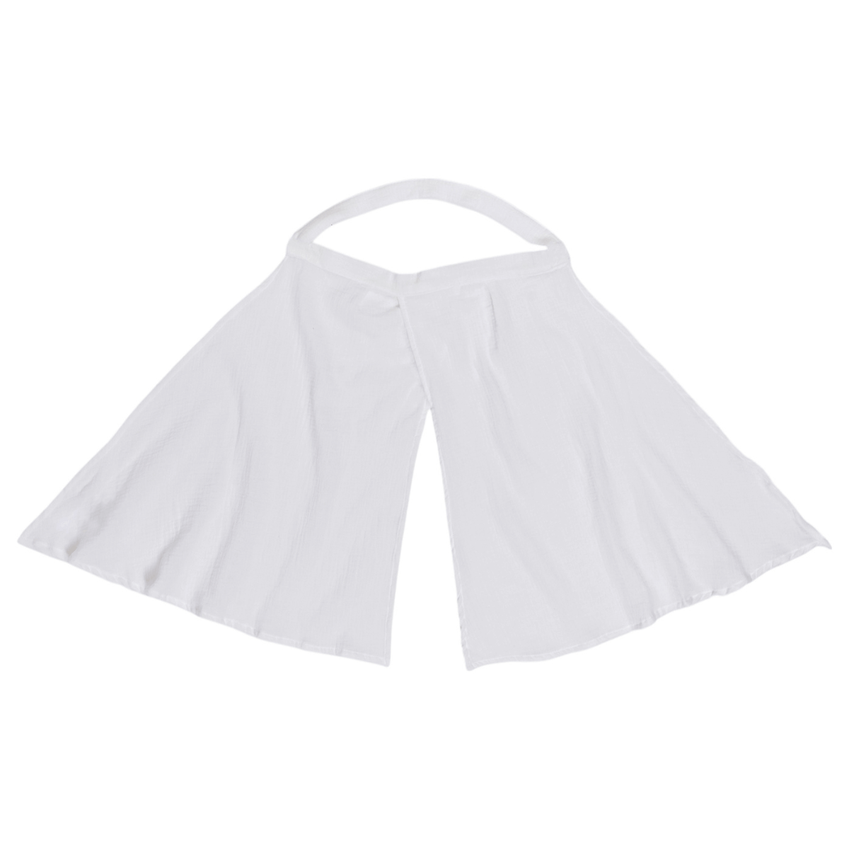 Voile d'allaitement gaze de coton blanc - Tinéo