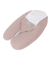 Multirelax 3-in-1 nursing and pregnancy pillow, hazelnut sponge with polka dots - Tinéo