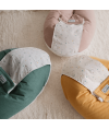 Coussin d'allaitement et de grossesse 3en1 Multirelax éponge noisette pois - Tinéo