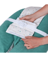 Multirelax 3-in-1 nursing and pregnancy pillow, green polka dot terry cloth - Tinéo