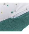 Multirelax 3-in-1 nursing and pregnancy pillow, green polka dot terry cloth - Tinéo