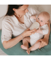 Multirelax 3-in-1 nursing and pregnancy pillow, green polka dot terry cloth - Tinéo