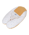 Coussin d'allaitement et de grossesse 3en1 Multirelax éponge jaune pois - Tinéo