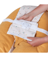 Coussin d'allaitement et de grossesse 3en1 Multirelax éponge jaune pois - Tinéo