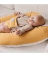 Coussin d'allaitement et de grossesse 3en1 Multirelax éponge jaune pois - Tinéo