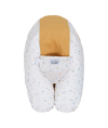 Multirelax 3-in-1 nursing and pregnancy pillow, yellow polka dot terry cloth - Tinéo