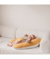 Coussin d'allaitement et de grossesse 3en1 Multirelax éponge jaune pois - Tinéo