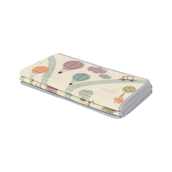 Large reversible play mat with cars/savannah theme - Tinéo