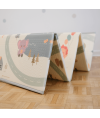 Large reversible play mat with cars/savannah theme - Tinéo