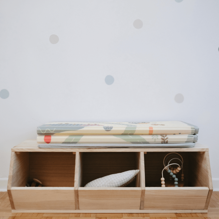 Grand tapis d’éveil réversible voitures / savane - Tinéo