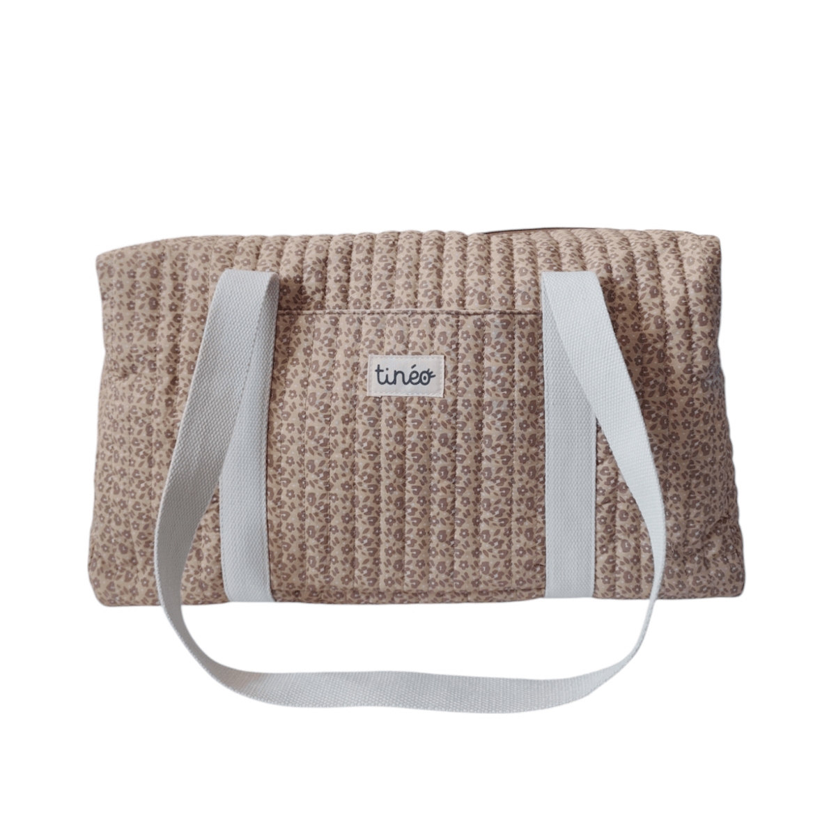 Leopard print diaper bag in coffee brown - Tinéo