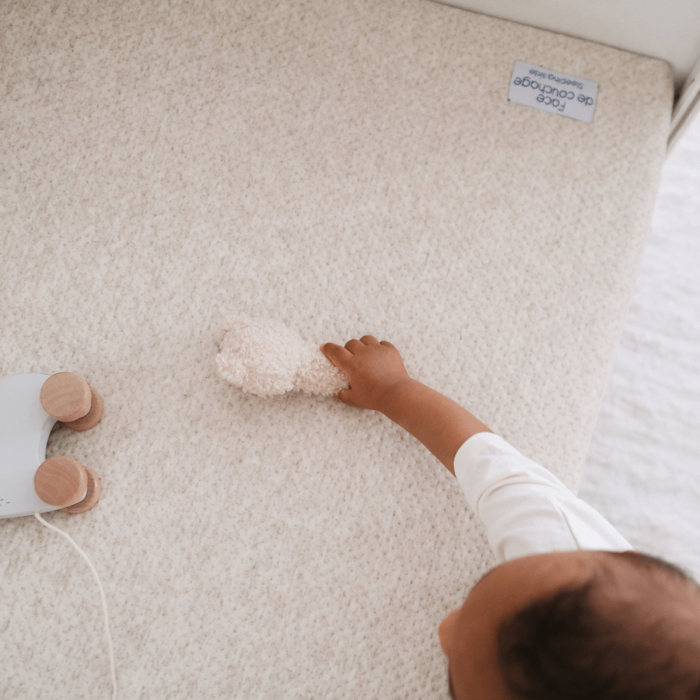 Coconut mattress 60x120cm with removable cover 360° - Candide