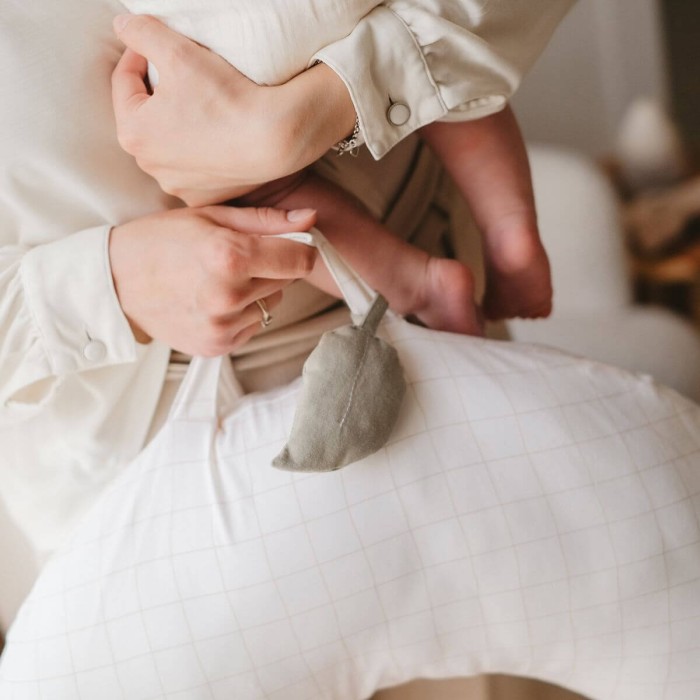 Coussin de grossesse nomade mini moon grid - Candide