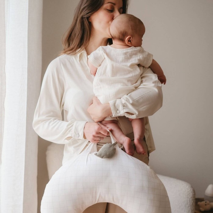 Mini Moon Grid nomad pregnancy pillow - Candide