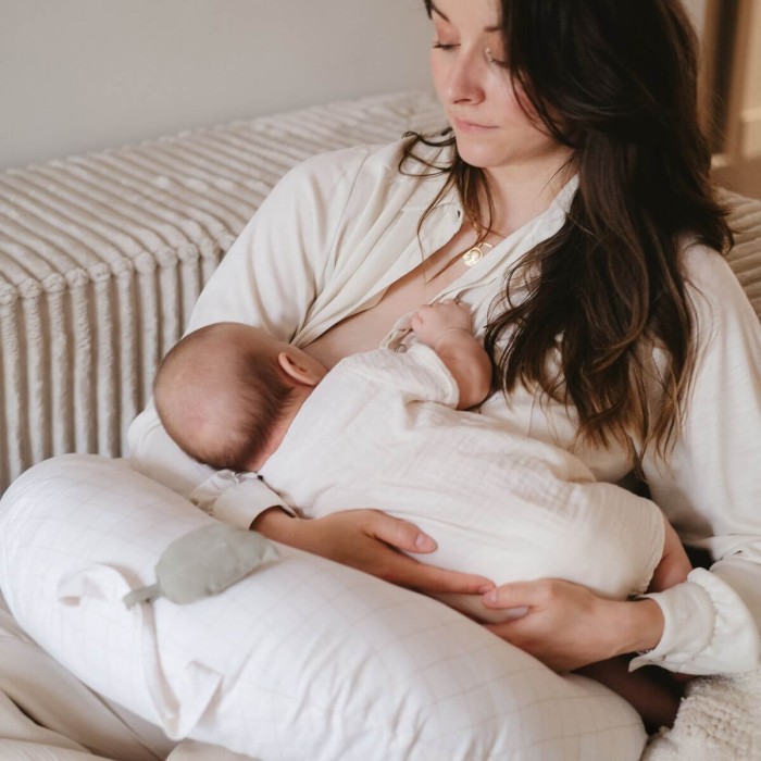 Coussin de grossesse nomade mini moon grid - Candide