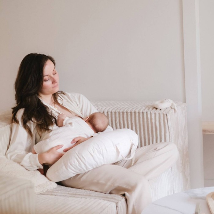 Coussin de grossesse nomade mini moon grid - Candide