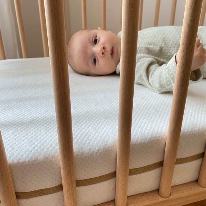 Cotton mattress 60x120cm with 360° removable cover - Candide