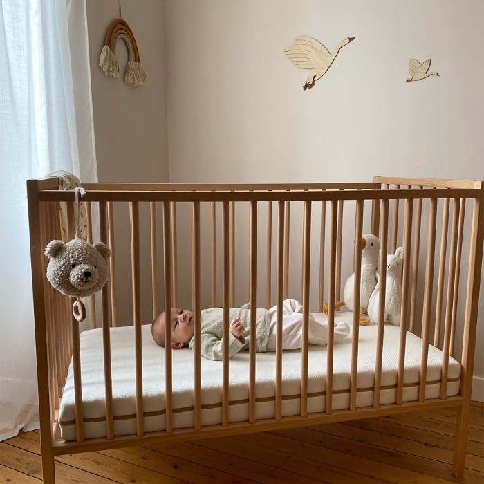 Matelas coton 70x140cm déhoussable à 360° - Candide