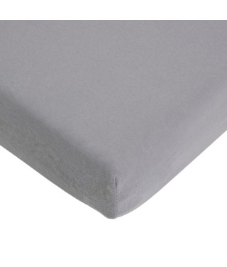 Fitted sheet Gray Cotton Jersey 70x140cm
