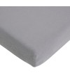 Drap housse Jersey coton 70x140cm Gris - Candide - Angle